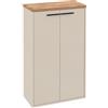 Schildmeyer Highboard Saga 161787, crema/beige e rovere, decorazione casa | 55 x 28 x 100,3 cm. Prodotto in Germania