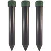 Grabacz 2X Dissuasore a Ultrasuoni per Talpe, Roditori e Serpenti - Repellente Sonico per Animali, Alimentato a Batteria (3 Batterie D), Frequenza 400 Hz, Protezione Fino a 600 m² (2)