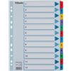 Esselte Rubrica con Tasti 1-12, Formato A4, Tasti e Banda Perforata con Rinforzo in Plastica Mylar, Cartoncino Robusto, Blu, 12 Tasti con Pagina Indice, 100162