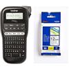 Brother PT-H110 Etichettatrice Palmare per Casa e Ufficio, fino a 12 mm + Nastro Laminato TZE231, 12 mm, Nero su Bianco