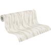 A.S. Création Carta da parati righe ikat - crema, bianco - 10,05 x 0,53 m | Carta con effetto tessile verticale - opaco lucido con accenti cangianti, slancia la stanza, si stacca a secco
