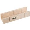 kwb cassetta tagliacornici, 245 x 53 x 40 mm | Cassetta tagliacornici in legno di betulla | tagli obliqui precisi su listelli e profili in legno | 45°, 90°