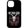 Dark Occult Horror Graphics Custodia per iPhone 14 Not Today Jesus Occult Horror Graphic Halloween Witchcraft