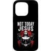 Dark Occult Horror Graphics Custodia per iPhone 15 Pro Not Today Jesus Occult Horror Graphic Halloween Witchcraft