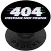 Miftees Halloween Tees Costume Errore Glitch 404 Non trovato PopSockets PopGrip Adesivo