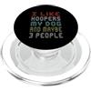 Funny dog trainer obedience dog training Mi piace Hoopers il mio cane e forse 3 persone agilità PopSockets PopGrip per MagSafe