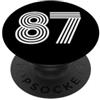 Team Halloween Vintage Numbers Group Cos #87 - Maglia in stile retrò con numero 87 PopSockets PopGrip Adesivo