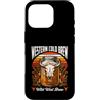 Western Cold Brew Coffee Custodia per iPhone 16 Pro Cowboy del caffè della birra fredda occidentale