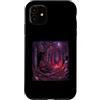 Halloween Glam Retro Vintage Comics Pop Custodia per iPhone 11 Drone Demone Drone Pilota Volante Corna Diavolo Orrore Spaventoso