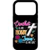 Crocheter Religious Life Faithful Believ Custodia per iPhone 17 Pro Crochet Hobby Christian Faith Gesù Cristo filato per uncinetto