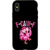 F-Caw-F Pink Ribbon Rooster Cancer Aware Custodia per iPhone X/XS F-Caw-F Cancer Funny Pink Rooster Breast Cancer Awareness