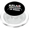 Personalized First Name outfit For Women Retro Groovy Relax GIULIETTA Is Here Funny Mother's Day Nome PopSockets PopGrip per MagSafe