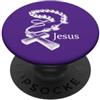 Tycoon Tees Jesus Rosary Catholic Christ Rosario con croce cattolica cristiana fede speranza maglietta PopSockets PopGrip Adesivo