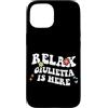 Personalized First Name outfit For Women Custodia per iPhone 15 Retro Groovy Relax GIULIETTA Is Here Funny Mother's Day Nome