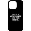 Motivational Mindset Strong Positive Wom Custodia per iPhone 15 Pro Max la vita è un bastardo, tieni la testa alta Motivazionale