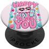 Cute Jellyfish Happy To Sea You Back To Happy To Sea You Carino Meduse Oceano Insegnante Ritorno A Scuola PopSockets PopGrip Adesivo