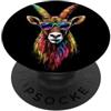Capre divertenti per il segno zodiacale Capra Capricorno Stambecco Alpino Capre Dolci Capricorno PopSockets PopGrip Adesivo
