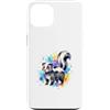 Simpatici Animali della Foresta Acquerel Custodia per iPhone 13 Simpatica Moffetta Acquerello Schizzi Colorati