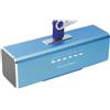 MusicMan Altoparlante portatile MusicMan MA Soundstation - Suono stereo - Radio FM integrata, lettore MP3, USB, AUX / Line-In, scheda MicroSD - Tempo di riproduzione 6 ore - Ideale per viaggiare (Blu)