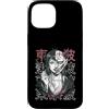 Creepy Goth Horror Anime By Tokyo-Waves Custodia per iPhone 15 Horror Anime Goth Girl Oni Maschera Raccapricciante giapponese Horror Manga