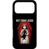 Dark Occult Horror Graphics Custodia per iPhone 17 Pro Max Not Today Jesus Occult Horror Graphic Halloween Witchcraft