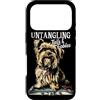 Funny Pet Owner Pooch Grooming Salon Des Custodia per iPhone 17 Pro Toelettatrice per cani Yorkie Grooming Pro Untangling Tails And Fables