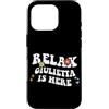 Personalized First Name outfit For Women Custodia per iPhone 16 Pro Retro Groovy Relax GIULIETTA Is Here Funny Mother's Day Nome