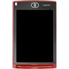 LogiLink Lavagna LCD da 8,5, cancellabile e riscrivibile, protegge gli occhi, blocco schermo, gomma con un clic, magneti da attaccare al frigorifero, include penna stilo inclusa, colore: rosso