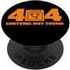 Miftees Halloween Tees Errore del browser di Halloween 404 Costume non trovato Errore 404 PopSockets PopGrip Adesivo