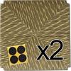 ArredaSì Ricambi sedili in simil paglia 37x37 (mod. 998 SM) [SET DI DUE] + Feltrini in OMAGGIO