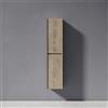 doporro Armadio Colonna Bagno a Parete 35x30x160 cm con 2 Ante e 6 Vani | Rovere Chiaro, Rovere, Rimo F161