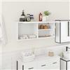 Lumanois Mobile da Bagno a Parete Bianco 100x25x40 cm in Truciolato, Mobili,Armadietti e portaoggetti,Componenti di arredo,Componenti di arredo bagno, 16kg-860103
