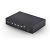 StarTech.com KVM DisplayPort a 4 Porte con Mouse Roaming e Multi-View / Picture-in-Picture, 4K 60Hz, Hub USB 3.0 5Gbps, Controllo Tasti di Scelta Rapida, TAA - TASTIERA TEDESCA [P4AD122M-KVM-SWITCH]