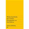 Karl Dedecius Wislawa Szymborska Salz. Gedichte (Tascabile)