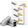 PinoLab 3000 Punti Metallici 8/4 per Cucitrice - 3 Confezioni da 1000 Punti per Spillatrice, Spille da Ufficio per Carta e Documenti, Ricariche per Cucitrici Compatibili 8/4