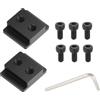Generic Supporto di ricambio per gabbia per fotocamera da studio, colore nero | Staffa compatta nera per montaggio superiore rig, staffa di espansione a vite per fotocamera per uso in studio Rig