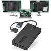 Plugable Adattatore doppio monitor per sistemi M1/M2/M3 macOS, Windows, ChromeOS. Ampia compatibilità: Thunderbolt, USB-C, USB 3.0 a adattatore HDMI per doppio monitor 1920 x 1080 @ 60Hz, driver SMI