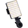 Masreoi Luce ricaricabile dello studio del LED con la batteria incorporata 1500mAh | Illuminazione continua con design a morsetto per cellulare e vlog, ampia compatibilità per smartphone fotocamere DSLR