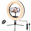 XVZ Ring Light 10.2 LED Ring Light Treppiede Foto Video LED Lighting Kit LED Temperatura di colore regolabile 2700K-5500K, 10 livelli di luminosità per ritratto YouTube Video, Vlog, Trucco