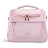 Braccialini Milly Audace e raffinato, il beauty Braccialini in nylon unisce il nero elegante alla stampa leopardata, incorniciato da profili rosa e dettagli metallici con finitura dorata. Leggero e