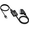 eSynic Convertitore SCART a HDMI 1080P con Selettore 4:3/16:9, 1m Cavo SCART Maschio Integrato e 50cm Cavo HDMI Incluso, Supporta PAL/NTSC, Compatibile con VHS, VCR e Lettori DVD per Smart TV
