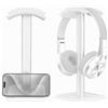 GeeRic Supporto per Cuffie Supporto per Cuffie da Gioco con Base Porta Telefono Lega di Alluminio Durevole Robusto Leggero Scrivania Supporti Universali per Cuffi Over Ear/Wireless Nero