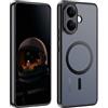 zZjoOoj Custodia per Vivo V70 Lite 5G / V60 Lite 5G, protezione per fotocamera Vivio V60 Lite, opaca touch, antiscivolo, antigraffio, antiurto, nero opaco