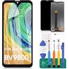 SRJTEK Schermo LCD di ricambio per Blackview BV9800 Pro per Blackview BV9800 Pro, kit di ricambio per digitalizzatore LCD Touch Digitizer Blackview BV9800 (nero, senza cornice)