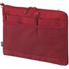 Lihit Lab LIHITLAB (A7681-3) Custodia per computer portatile, idrorepellente e antimacchia, orizzontale, 34 x 25 cm, rosso