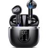 Jesebang 2026 Cuffie Bluetooth 5.4, Auricolari Bluetooth 45Ore, Cuffie Wireless In Ear HiFi Stereo cor LED Display, Cuffie Senza Fili Cancellazione Rumore, Cuffiette Sport IP7 Impermeabili, Headphones Nero