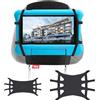 Hikig Supporto per tablet auto, supporto universale con supporto a 360° per iPhone/iPad e schermi da 3,5 a 12,9 pollici, con cinghie elastiche in nylon