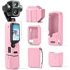 BeisDirect Custodia in silicone Pocket 4P, custodia protettiva per DJI Osmo Pocket 4P Creator Combo Accessori, set completo di cover protettiva con pellicola protettiva in vetro temperato, custodia