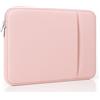 MasiBloom Custodia per computer portatile per MacBook Neo/Air/Pro 13 A18/M5/M4/M3/M2/M1 Chip 2026-2020 A3404 A3449 con 2 tasche per tablet custodia accessori (rosa cipria)