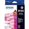 Epson 812XL - Cartuccia d'inchiostro ultra magenta per XP-5100 WF-2860, confezione singola, C13T05E392